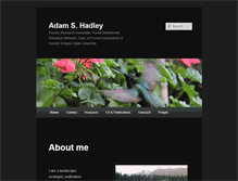 Tablet Screenshot of adamshadley.com